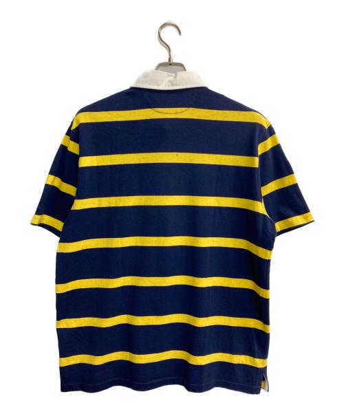 POLO RALPH LAUREN（ポロ・ラルフローレン）POLO RALPH LAUREN (ポロ・ラルフローレン) ポロシャツ ネイビー×イエロー サイズ:Ⅼの古着・服飾アイテム