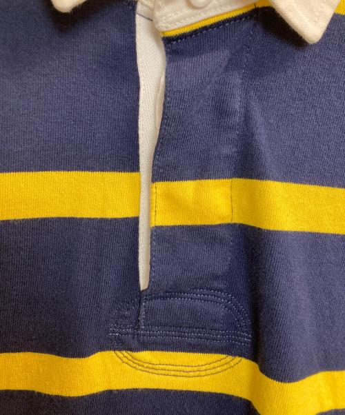 POLO RALPH LAUREN（ポロ・ラルフローレン）POLO RALPH LAUREN (ポロ・ラルフローレン) ポロシャツ ネイビー×イエロー サイズ:Ⅼの古着・服飾アイテム