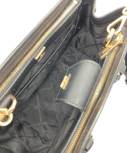 MICHAEL KORS（マイケル・コース）MICHAEL KORS (マイケル・コース) 2WAYショルダーバッグ ブラックの古着・服飾アイテム