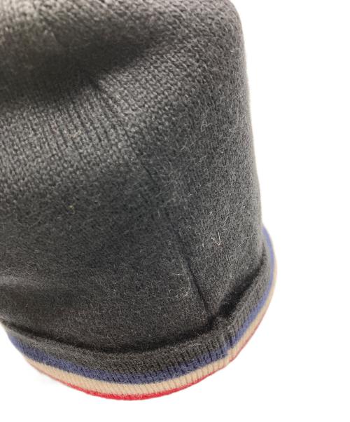 MONCLER（モンクレール）MONCLER (モンクレール) BERRETTO/ミニワッペンニットキャップ ブラックの古着・服飾アイテム