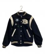 BoTTボット）の古着「VARSITY JACKET / バーシティジャケット」｜ブラック×ホワイト