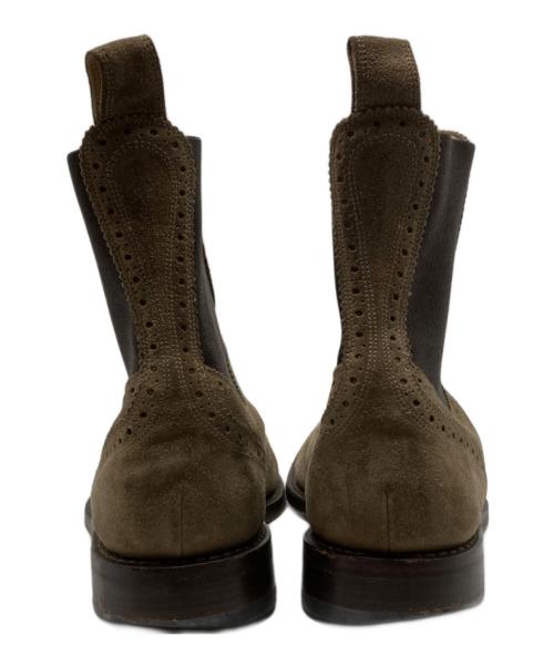 DOLCE & GABBANA（ドルチェ＆ガッバーナ）DOLCE & GABBANA (ドルチェ＆ガッバーナ) サイドゴアストレートチップシューズ カーキ サイズ:61/2の古着・服飾アイテム