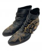 Chloeクロエ）の古着「SUSANNAアンクルスタッズブーツ」｜ブラック