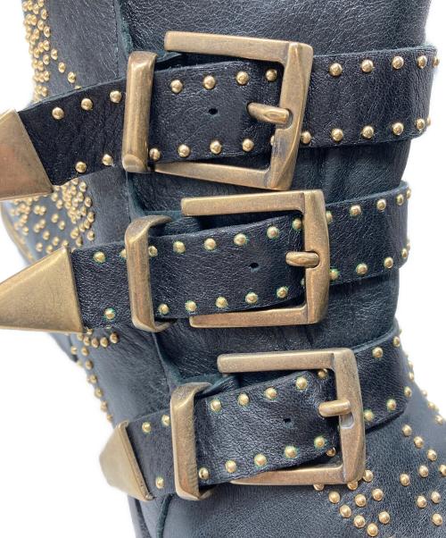 Chloe（クロエ）Chloe (クロエ) SUSANNAアンクルスタッズブーツ ブラック サイズ:37の古着・服飾アイテム