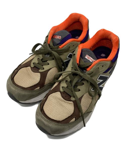 NEW BALANCE（ニューバランス）NEW BALANCE (ニューバランス) M990BT3 グリーン×ブラウン サイズ:26.5ｃｍの古着・服飾アイテム