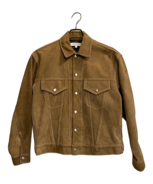 BEAUTY&YOUTH（ビューティーアンドユース）BEAUTY&YOUTH (ビューティーアンドユース) ゴート スエード ジャケット ブラウン サイズ:Ｓの古着・服飾アイテム