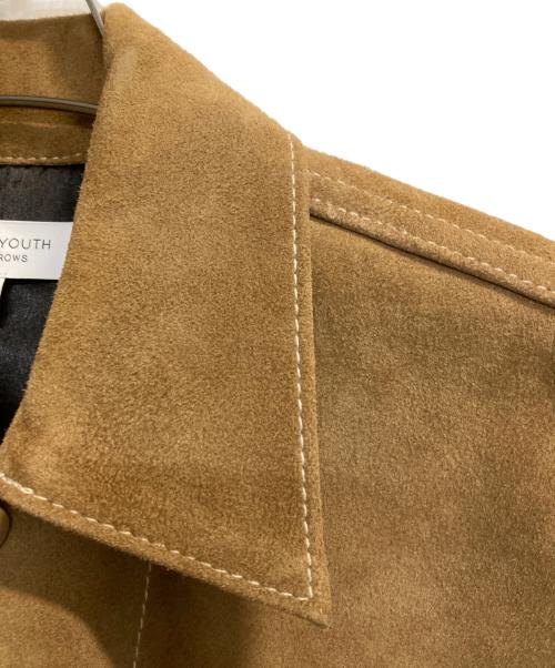 BEAUTY&YOUTH（ビューティーアンドユース）BEAUTY&YOUTH (ビューティーアンドユース) ゴート スエード ジャケット ブラウン サイズ:Ｓの古着・服飾アイテム