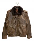 HARLEY-DAVIDSONハーレーダビッドソン）の古着「G-1レザーフライトジャケット」｜ブラウン