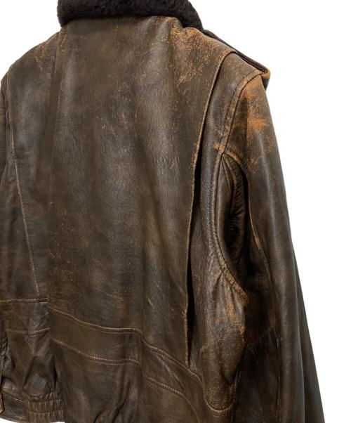 HARLEY-DAVIDSON（ハーレーダビッドソン）HARLEY-DAVIDSON (ハーレーダビッドソン) G-1レザーフライトジャケット ブラウン サイズ:38の古着・服飾アイテム