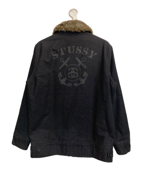 stussy（ステューシー）stussy (ステューシー) N-1 deck jacket/N-1デッキジャケット ブラック サイズ:Lの古着・服飾アイテム