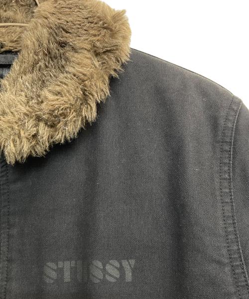 stussy（ステューシー）stussy (ステューシー) N-1 deck jacket/N-1デッキジャケット ブラック サイズ:Lの古着・服飾アイテム