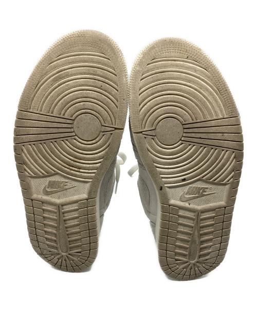 NIKE（ナイキ）NIKE (ナイキ) Air Jordan 1 Lowハイカットスニーカー アイボリー サイズ:27.5cmの古着・服飾アイテム