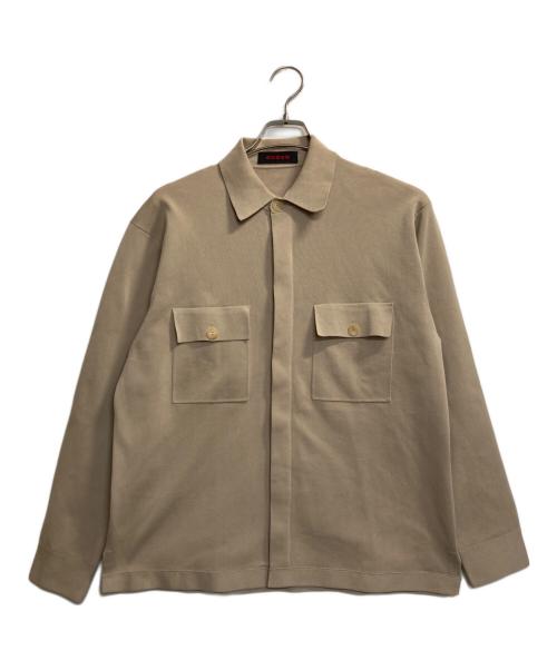 CABAN（キャバン）CABAN (キャバン) ニットシャツ ベージュ サイズ:Ｍの古着・服飾アイテム