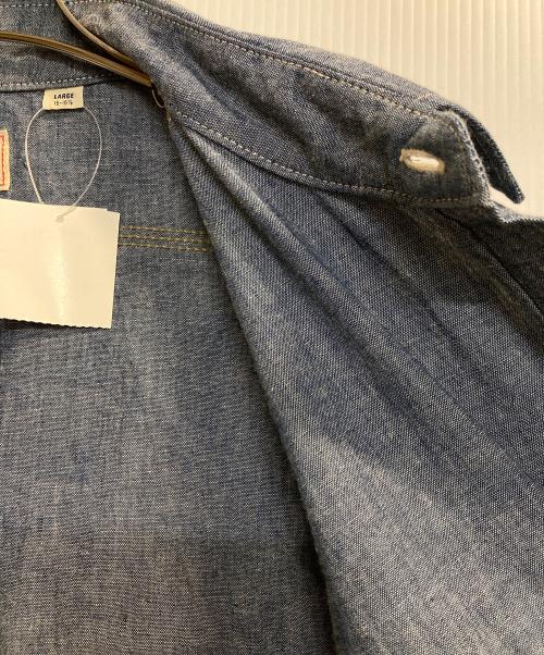 SUGAR CANE（シュガーケーン）SUGAR CANE (シュガーケーン) BLUE CHAMBRAY WORK SHIRT / シャンブレーワークシャツ インディゴ サイズ:Ⅼの古着・服飾アイテム
