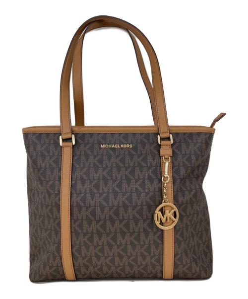 MICHAEL KORS（マイケル・コース）MICHAEL KORS (マイケル・コース) トートバッグ ブラウンの古着・服飾アイテム