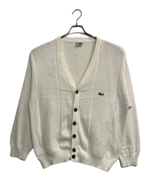 LACOSTE（ラコステ）LACOSTE (ラコステ) ニットカーディガン ホワイト サイズ:XLの古着・服飾アイテム