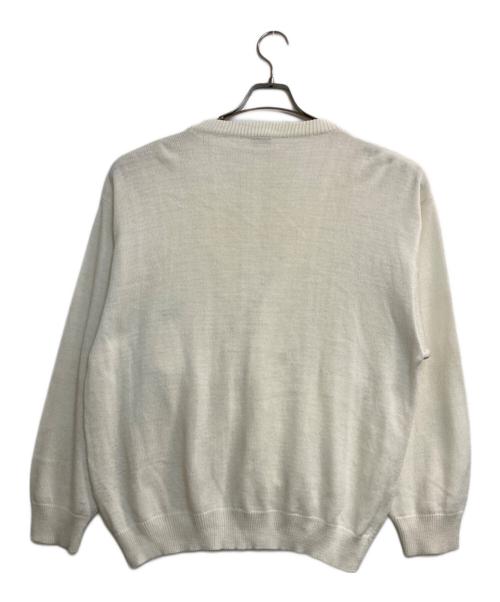 LACOSTE（ラコステ）LACOSTE (ラコステ) ニットカーディガン ホワイト サイズ:XLの古着・服飾アイテム