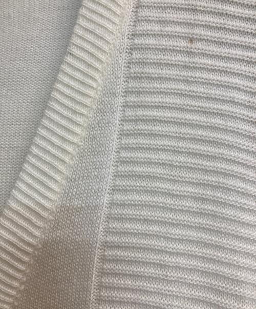 LACOSTE（ラコステ）LACOSTE (ラコステ) ニットカーディガン ホワイト サイズ:XLの古着・服飾アイテム