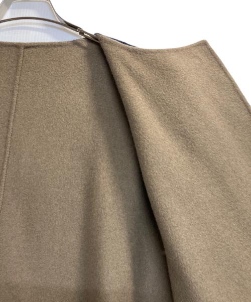 ADORE（アドーア）ADORE (アドーア) 2TONEリバーラウンドネックコート ネイビー×ブラウン サイズ:36の古着・服飾アイテム