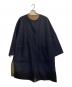 ADORE（アドーア）の古着「2TONEリバーラウンドネックコート」｜ネイビー×ブラウン