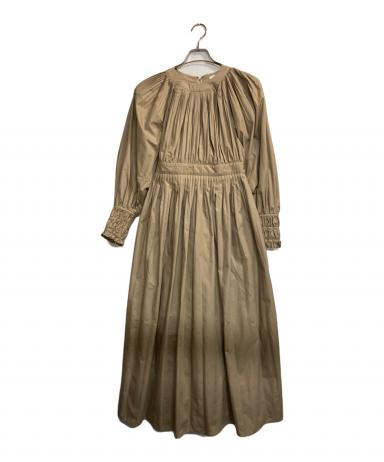 中古・古着通販】CLANE (クラネ) バルーンプリーツワンピース カーキ