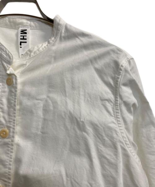 MHL（エムエイチエル）MHL (エムエイチエル) SOFT HOPSACK ワイドシャツ ホワイト サイズ:1の古着・服飾アイテム