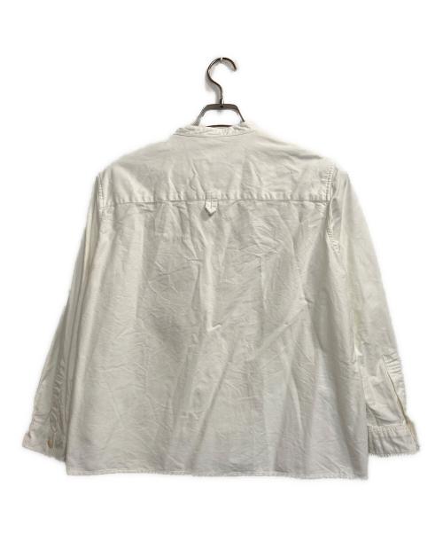 MHL（エムエイチエル）MHL (エムエイチエル) SOFT HOPSACK ワイドシャツ ホワイト サイズ:1の古着・服飾アイテム
