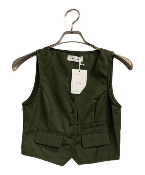 ACLENT（アクレント）ACLENT (アクレント) ノースリーブセットアップ グリーン サイズ:Ｆの古着・服飾アイテム