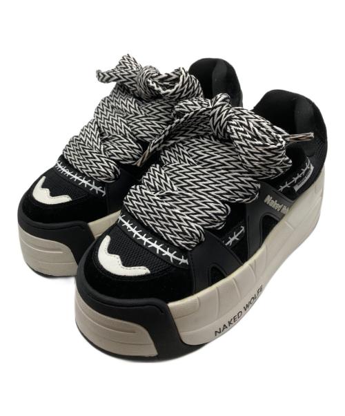 NAKED WOLFE（ネイキッドウルフ）NAKED WOLFE (ネイキッドウルフ) 厚底スニーカー ブラック サイズ:36の古着・服飾アイテム