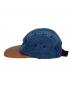 Supreme (シュプリーム) Denim Leather Visor Camp Cap インディゴ×ブラウン サイズ:記載なし：7000円