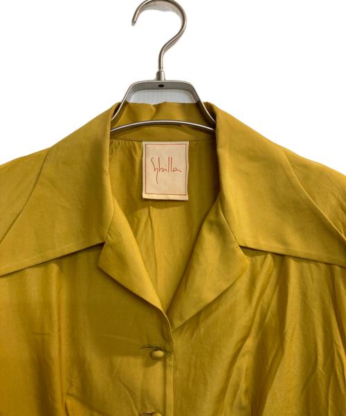 Sybilla（シビラ）Sybilla (シビラ) シルクブレンドベルスリーブシャツ イエロー サイズ:40の古着・服飾アイテム