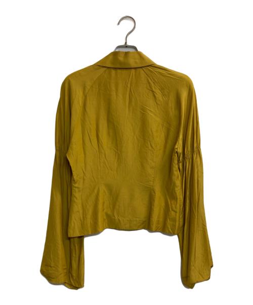 Sybilla（シビラ）Sybilla (シビラ) シルクブレンドベルスリーブシャツ イエロー サイズ:40の古着・服飾アイテム
