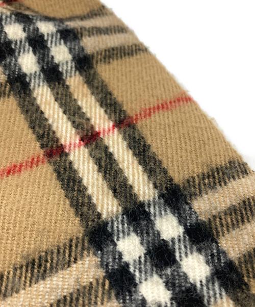 Burberry's（バーバリー）Burberry's (バーバリーズ) ノヴァチェックウールマフラー レッド×ベージュの古着・服飾アイテム