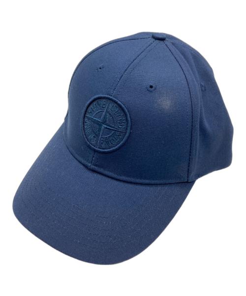 STONE ISLAND（ストーンアイランド）STONE ISLAND (ストーンアイランド) 6 Panel ロゴキャップ ネイビーの古着・服飾アイテム