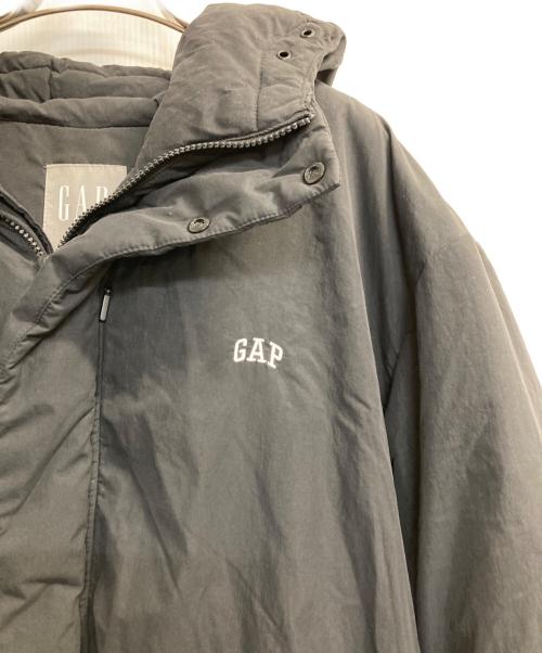 GAP（ギャップ）GAP (ギャップ) ワンポイントロゴ中綿ジャケット ブラック サイズ:Ｌの古着・服飾アイテム