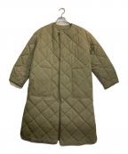 Mila Owenミラオーウェン）の古着「キルティングロングコート」｜グリーン