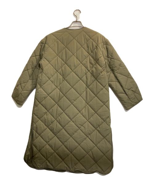 Mila Owen（ミラオーウェン）Mila Owen (ミラオーウェン) キルティングロングコート グリーン サイズ:０の古着・服飾アイテム