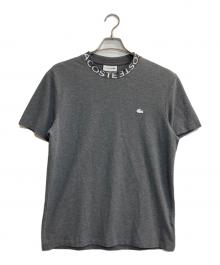 LACOSTE（ラコステ）の古着「ウルトラライトピケロゴネックTシャツ」｜グレー