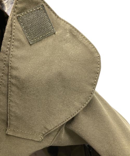 BEAMS PLUS（ビームスプラス）BEAMS PLUS (ビームスプラス) ポリエルテル シャンブレー ミリタリー ジップブルゾン オリーブ サイズ:Lの古着・服飾アイテム