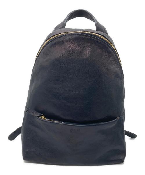 genten（ゲンテン）genten (ゲンテン) メタリックミニレザーリュック ネイビーの古着・服飾アイテム