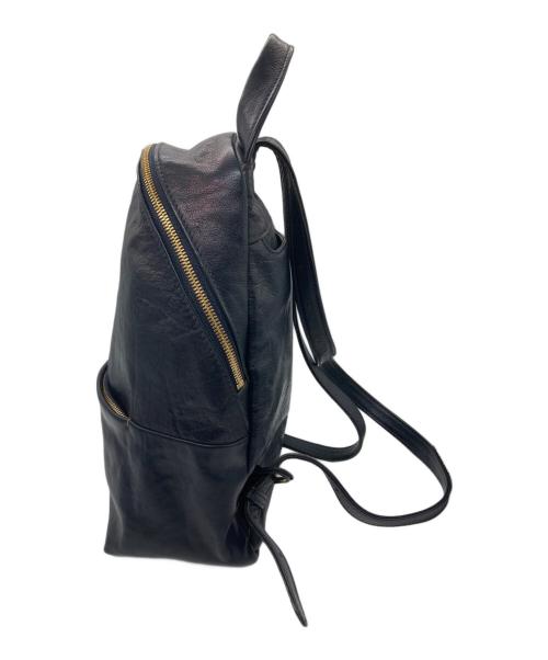 genten（ゲンテン）genten (ゲンテン) メタリックミニレザーリュック ネイビーの古着・服飾アイテム