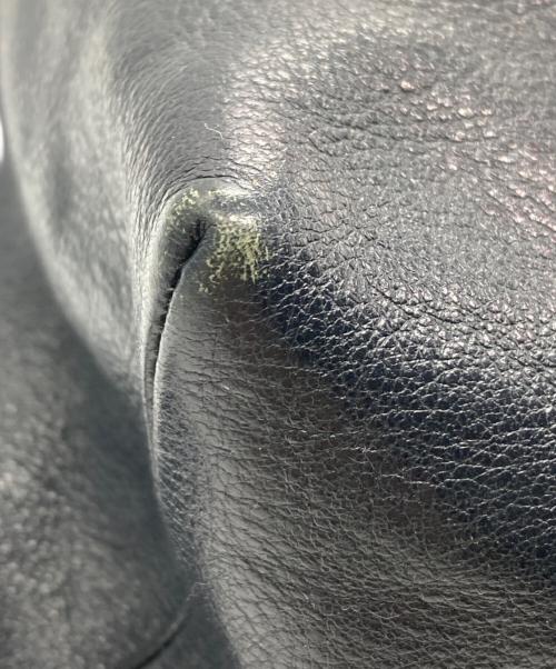 genten（ゲンテン）genten (ゲンテン) メタリックミニレザーリュック ネイビーの古着・服飾アイテム