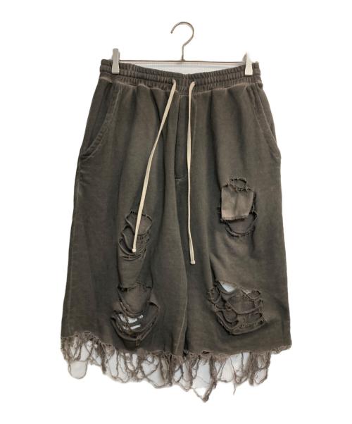 DANKE SCHON（ダンケ シェーン）DANKE SCHON (ダンケ シェーン) ダメージハーフパンツ グレー サイズ:Ｍの古着・服飾アイテム