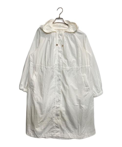 NOLLEY'S（ノーリーズ）NOLLEY'S (ノーリーズ) ウォッシャブルナイロンタスランコート ホワイト サイズ:38の古着・服飾アイテム