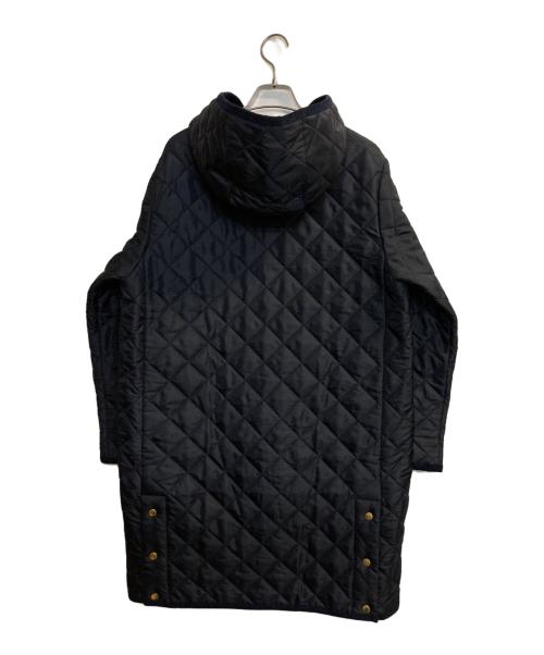 Traditional Weatherwear（トラディショナルウェザーウェア）Traditional Weatherwear (トラディショナルウェザーウェア) RELUME EARBY W/D.HOOD / 別注2wayキルティングコート ブラック サイズ:34の古着・服飾アイテム