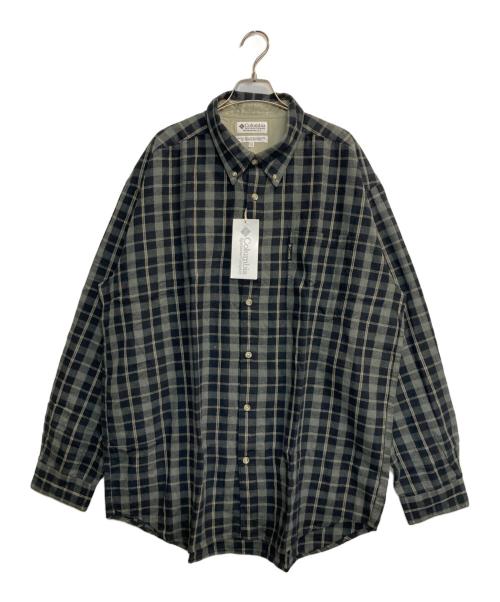 Columbia（コロンビア）Columbia (コロンビア) チェックネルシャツ ネイビー×グレー サイズ:XXLの古着・服飾アイテム