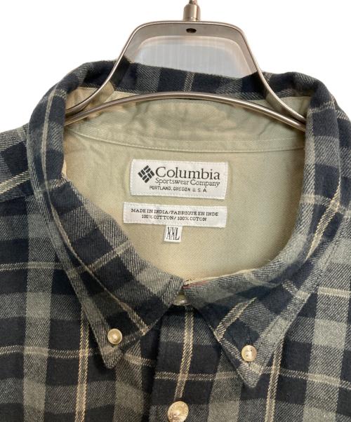 Columbia（コロンビア）Columbia (コロンビア) チェックネルシャツ ネイビー×グレー サイズ:XXLの古着・服飾アイテム