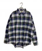 L.L.Beanエルエルビーン）の古着「チェックネルシャツ」｜ブルー×グリーン