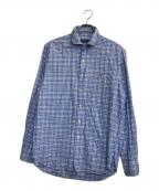POLO RALPH LAURENポロ・ラルフローレン）の古着「チェックシャツ」｜ブルー×ホワイト