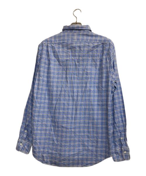 POLO RALPH LAUREN（ポロ・ラルフローレン）POLO RALPH LAUREN (ポロ・ラルフローレン) チェックシャツ ブルー×ホワイト サイズ:Lの古着・服飾アイテム